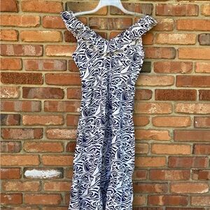 Vineyard Vines Swirl Pattern Midi Dress
